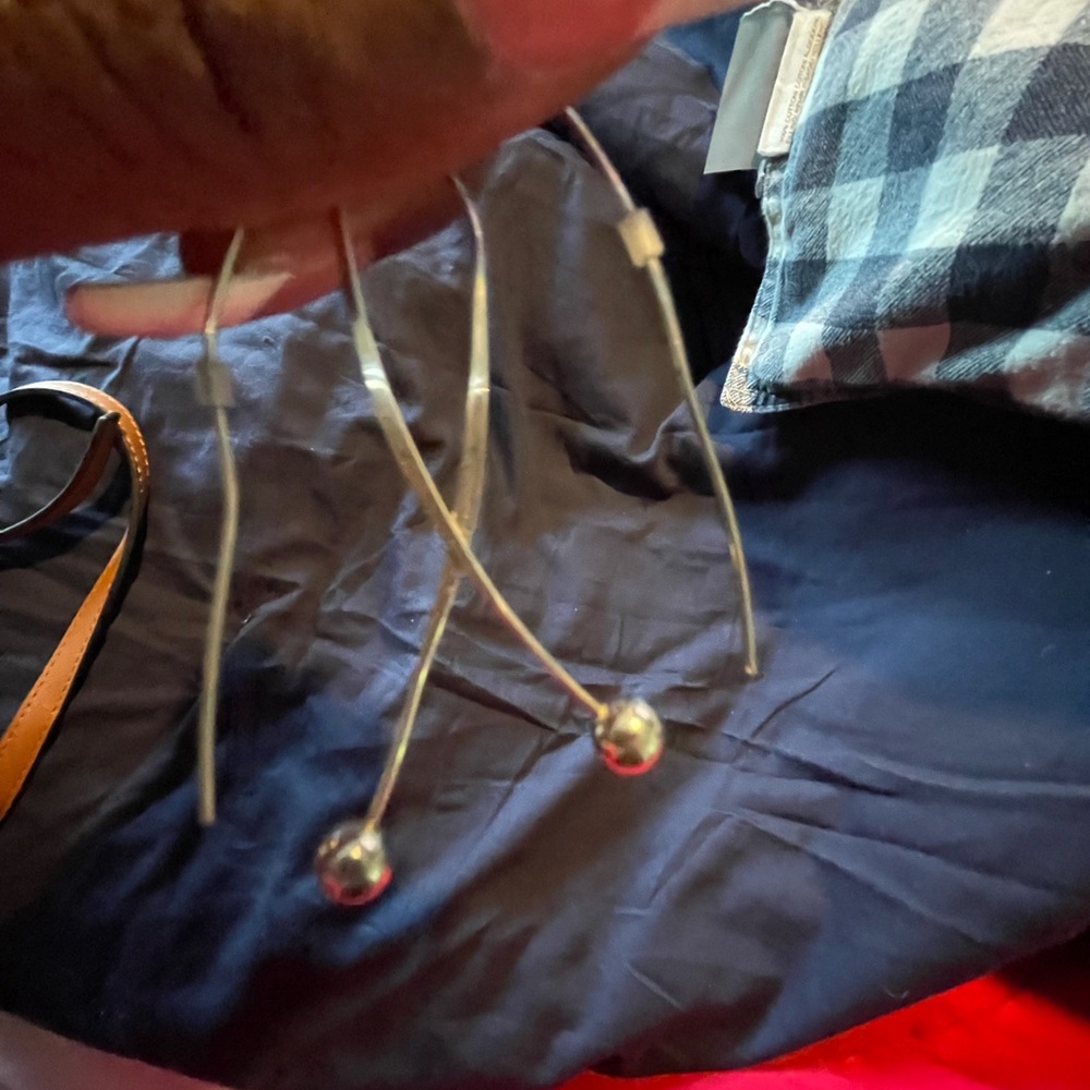 Sterling silver drop earrings with the plastic b